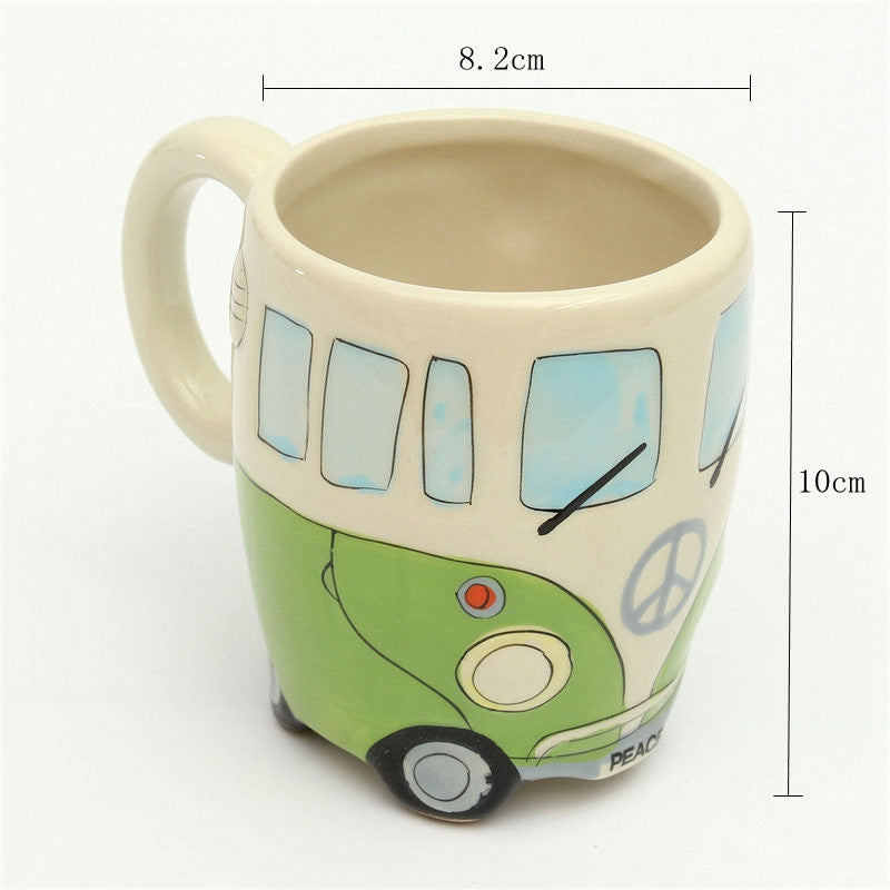 Retro Bus Ceramic Cup
